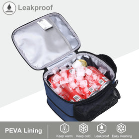 MIER lunch bag with dual handles and detachable strap.