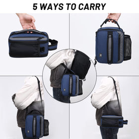 MIER lunch bag carried flat to prevent leaks.