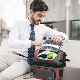 MIER insulated cooler bag maintains temperature for hours on the go