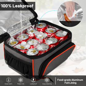 MIER rear pouch and see-through card holder add convenient organization