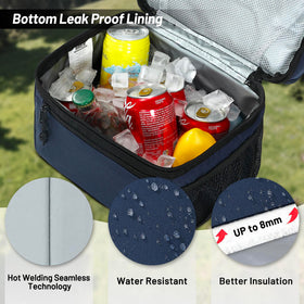MIER lunch box leakproof PEVA liner prevents leaks during travel