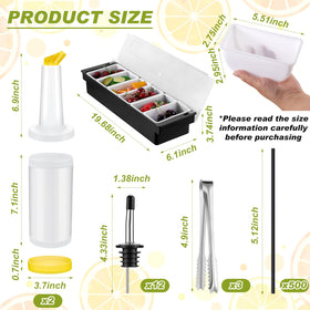 Mifoci 3-tier glass rimmer enhances drink prep with organized sections