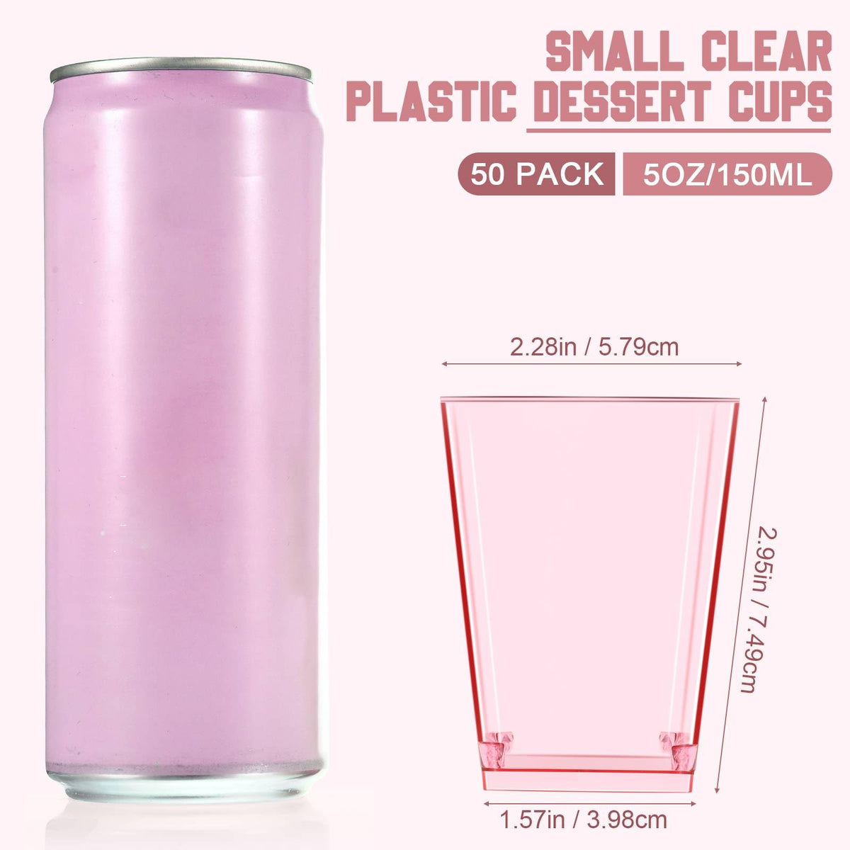 Mifoci plastic dessert cups for parties offer convenient single servings.