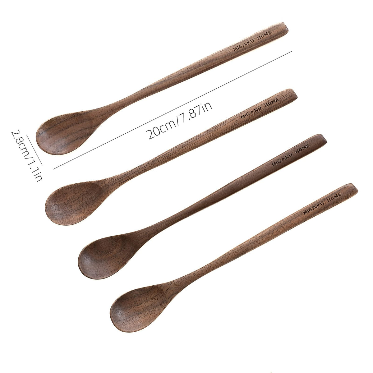 MIGAKU HOME eco-friendly wood spoon suitable for home bars and daily use