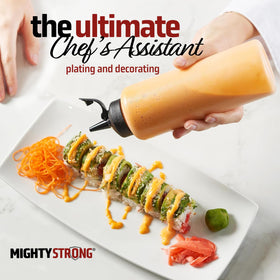 MIGHTY STRONG leak-proof design with silicone gasket reduces kitchen mess.