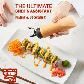 Leak-resistant design with silicone gasket keeps counters clean during busy meals.