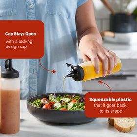 Mighty Strong wide-opening bottles simplify filling and thorough cleaning sessions.
