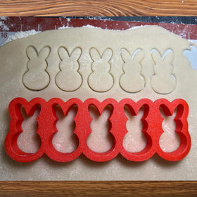 Mighty Gadget bunny cutter used on dough and crackers for charming mini shapes.