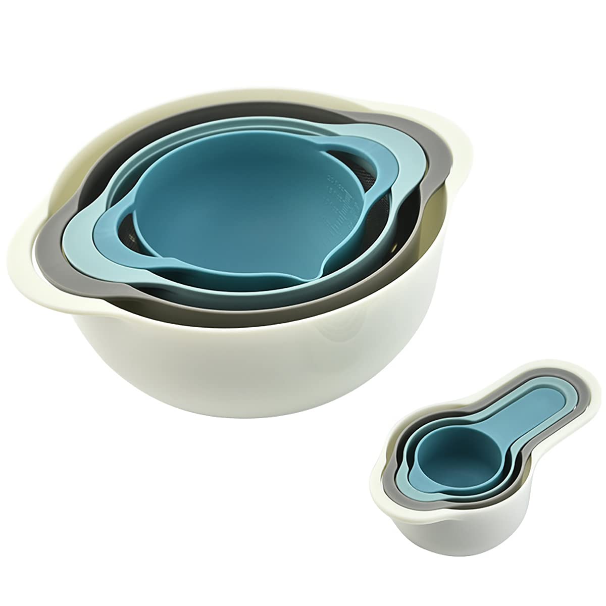 MiHerom nesting bowls set for compact storage and organized meal prep.