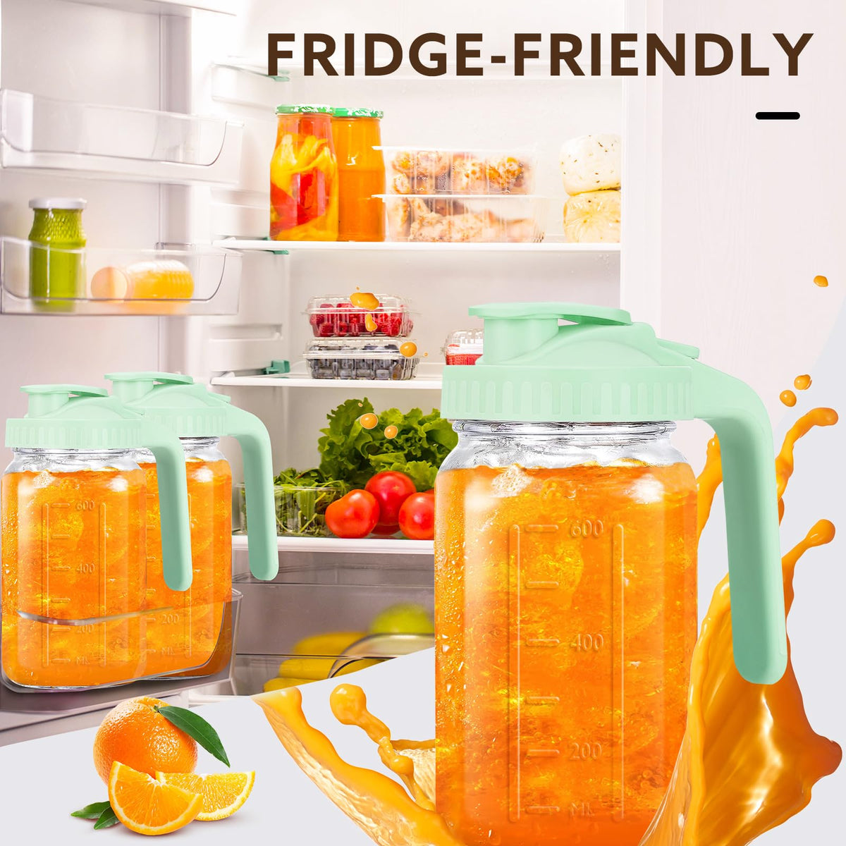 Mihlapi pour-spout mason jar highlighting easy pouring and spill prevention.