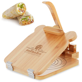 Mihoho tortilla press 10-inch in wood for large, even tortillas.