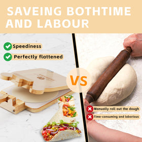 Mihoho tortilla press ideal for family cooking and Mexican dishes.