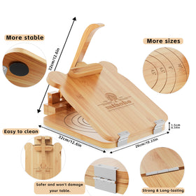 Mihoho tortilla press with stainless steel hinges for durable use.