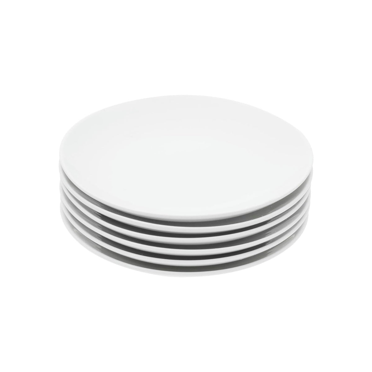 Miicol 8-inch ceramic appetizer plate in white, perfect for tapas and desserts.