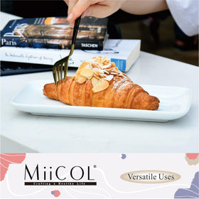 Miicol smooth glaze finish cleans quickly after meals.