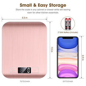Mik-Nana pink display shows a crisp readout for quick kitchen measurements.