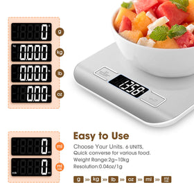 Mik-Nana scale tare button in use for accurate weighing