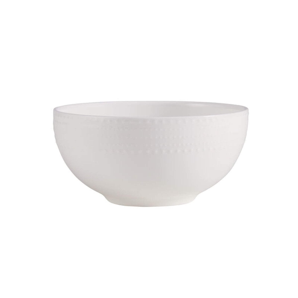 Mikasa Annabelle stacked plates set showcases space-saving storage at a glance.