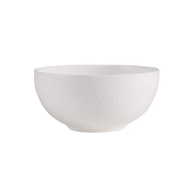 Mikasa Annabelle stacked plates set showcases space-saving storage at a glance.