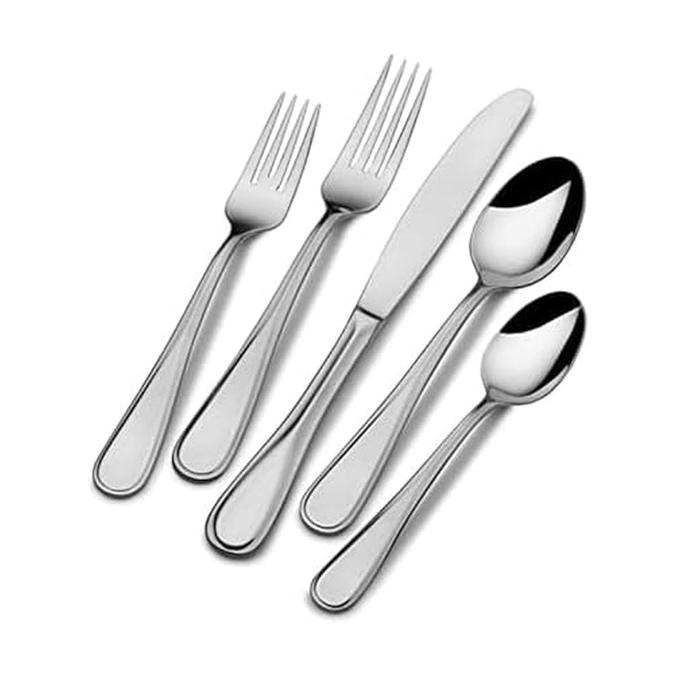 Mikasa Bravo 65-piece flatware for 12 with polished, balanced finish for elegant dinners