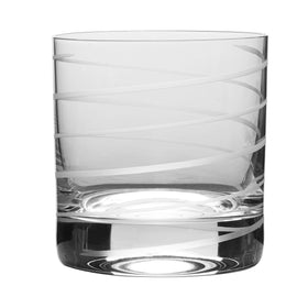 Mikasa Cheers detailed etching close-up showcases artisanal craftsmanship.