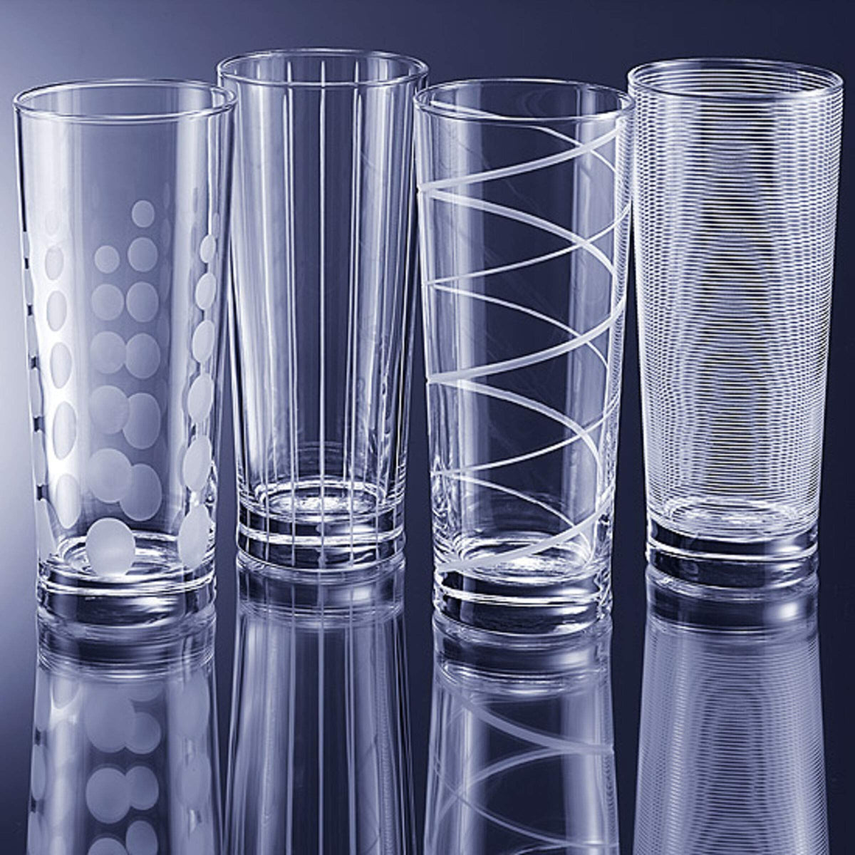 Mikasa Cheers highball glass set, boxed for gift-ready entertaining.
