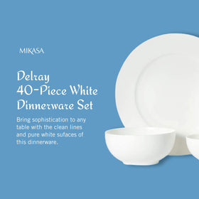 Mikasa Delray salad plate 9-inch with clean lines for fresh greens