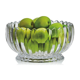 Mikasa Estate crystal bowl footed base enhances display and light reflection