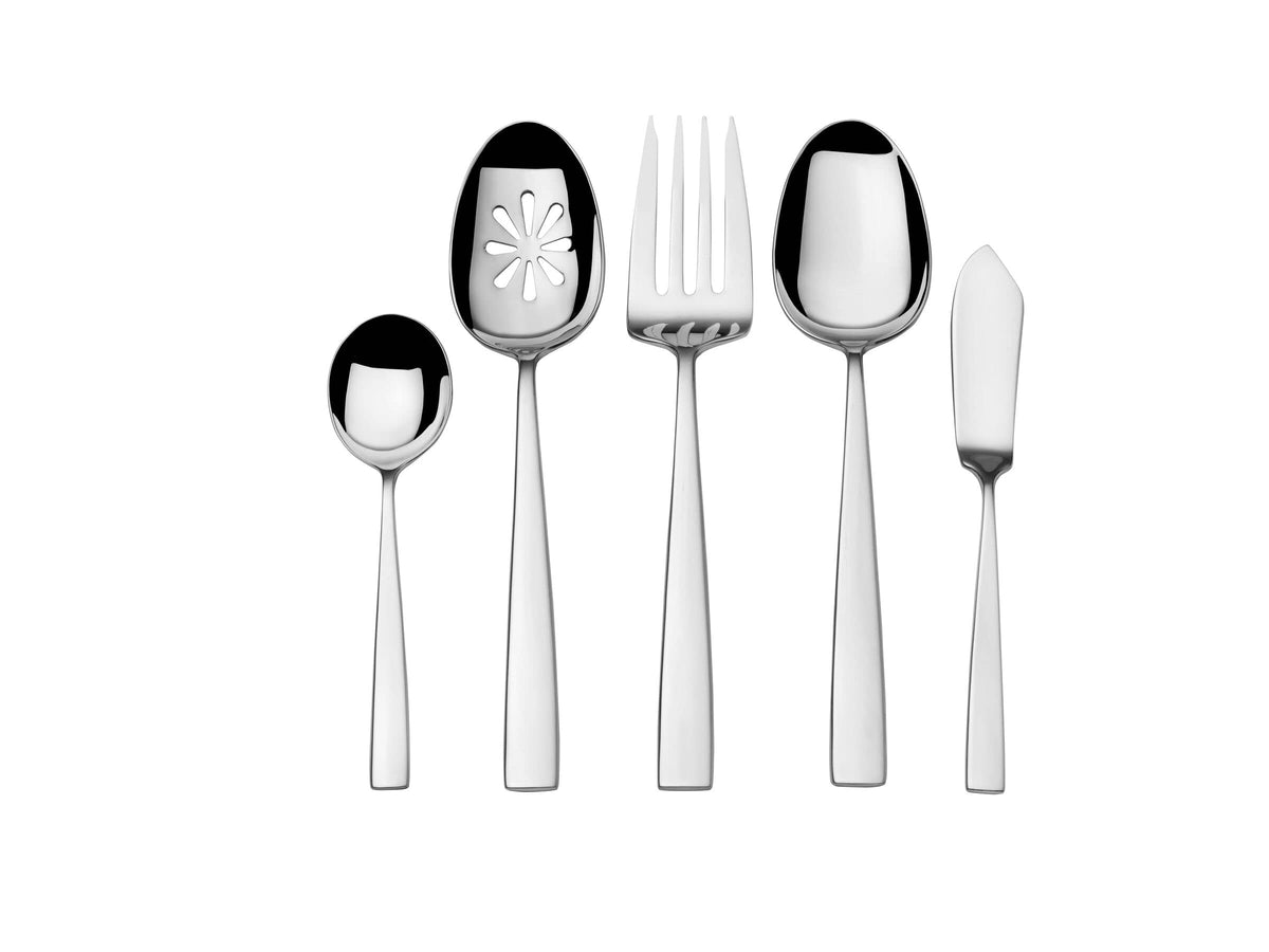 Mikasa Everett dinner knives and forks designed for balanced, comfortable use.
