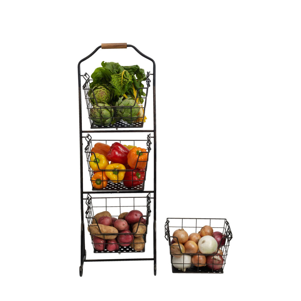 Mikasa Ferme antique black finish frame complements farmhouse and modern decor.