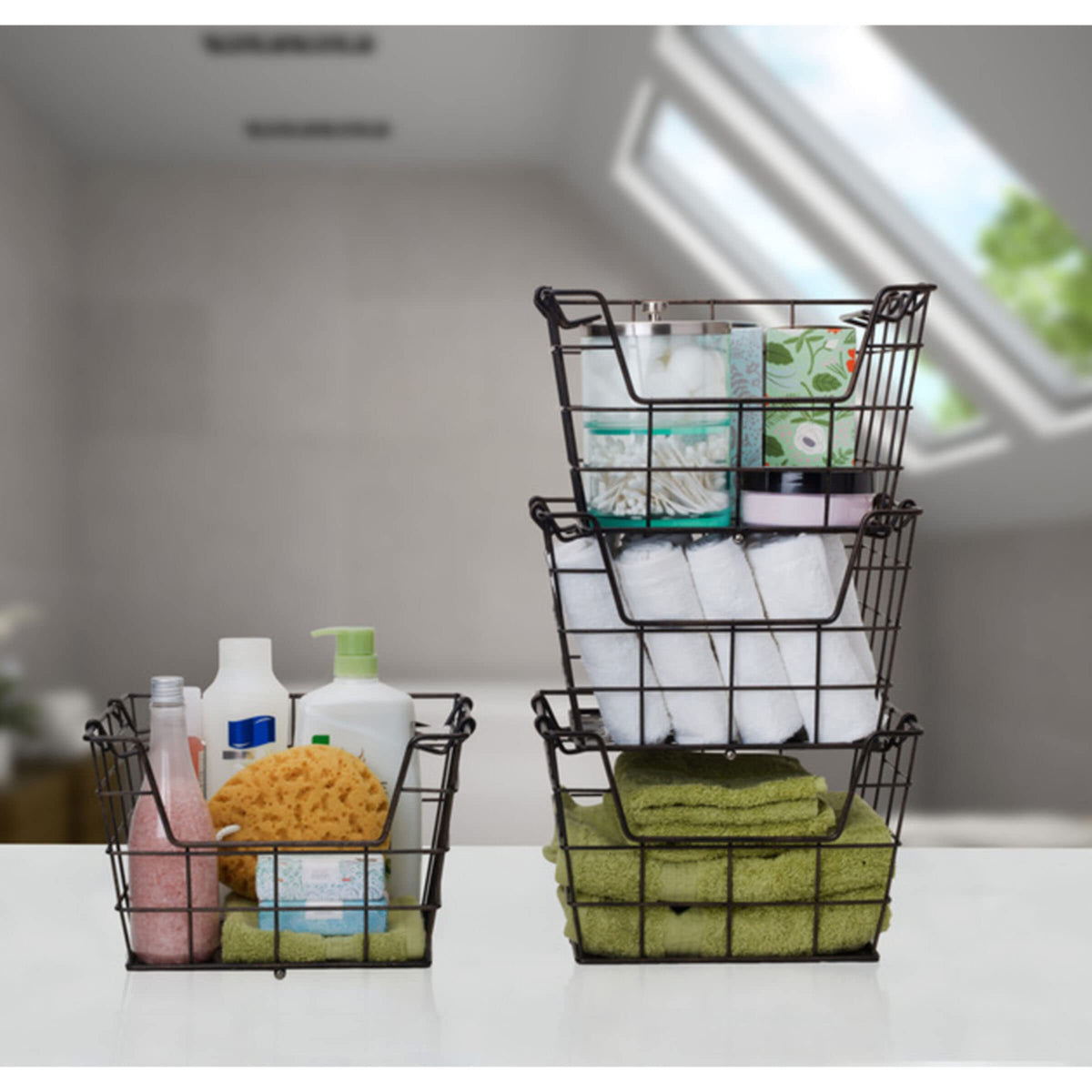 Mikasa Ferme detachable baskets offer standalone use for tables, bathrooms, or garden harvest.