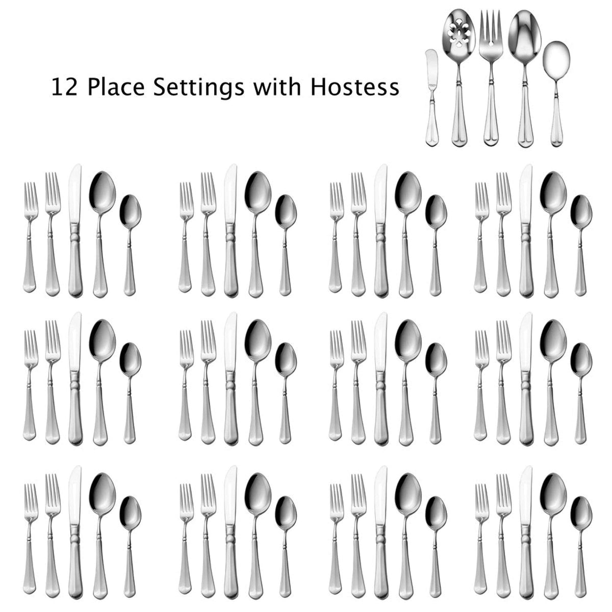 Mikasa French Countryside salad forks complement place settings elegantly