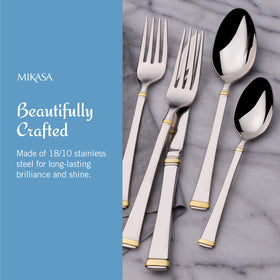 Mikasa Gold Accent Harmony hostess serving set ideal for presenting sides and desserts