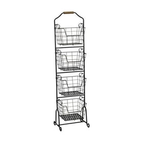 Mikasa Gourmet Basics Ferme frame with four-tier basket system for organized storage.