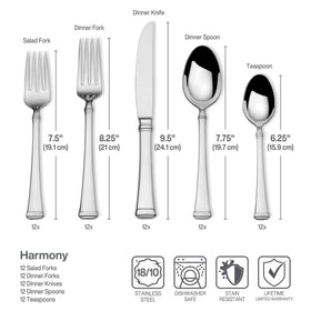 Mikasa Harmony gift-worthy packaging ideal for weddings and housewarmings.