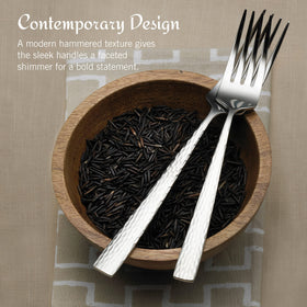 Serving utensils included with Mikasa Oliver Gleam flatware collection.