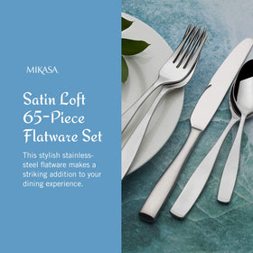 Close-up of Mikasa Satin Loft dinner forks highlighting smooth edges.