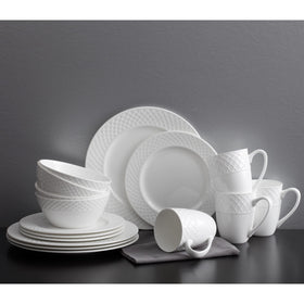 Mikasa Trellis dishware collection coordinated with serveware and decor