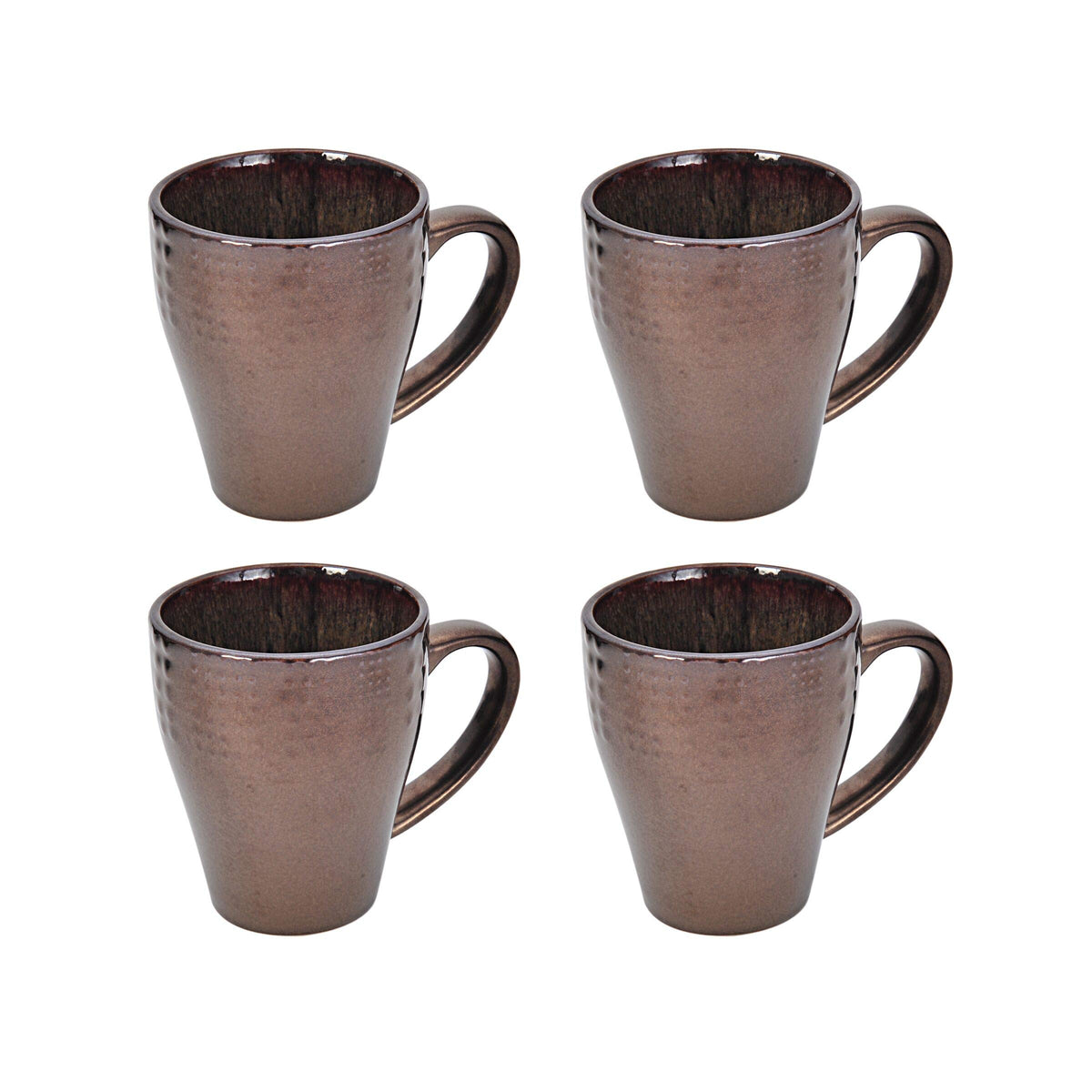 Mikasa Verona table setting on rustic table illustrating complete service for four.