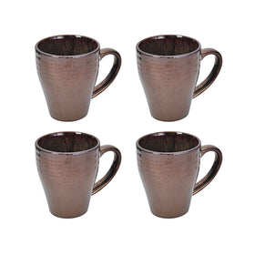 Mikasa Verona table setting on rustic table illustrating complete service for four.