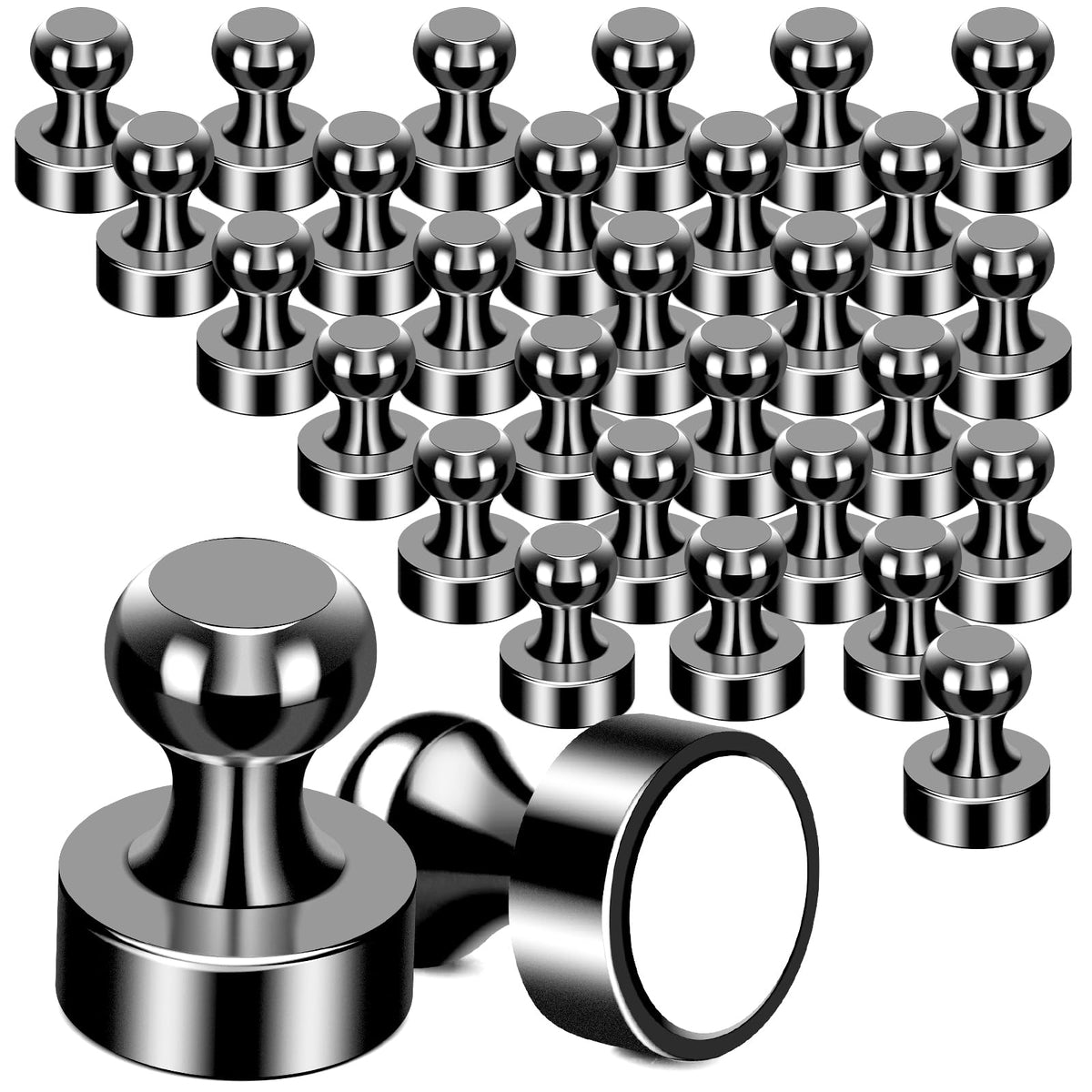 MIKEDE fridge magnets push-pin design holds photos neatly