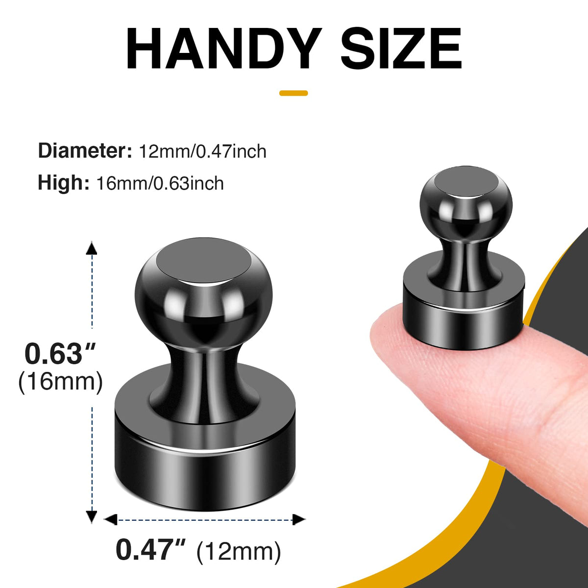 MIKEDE magnets offer strong hold for notes and memos