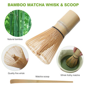 MIKESIER matcha whisk holder keeps the chasen dry and upright between uses.