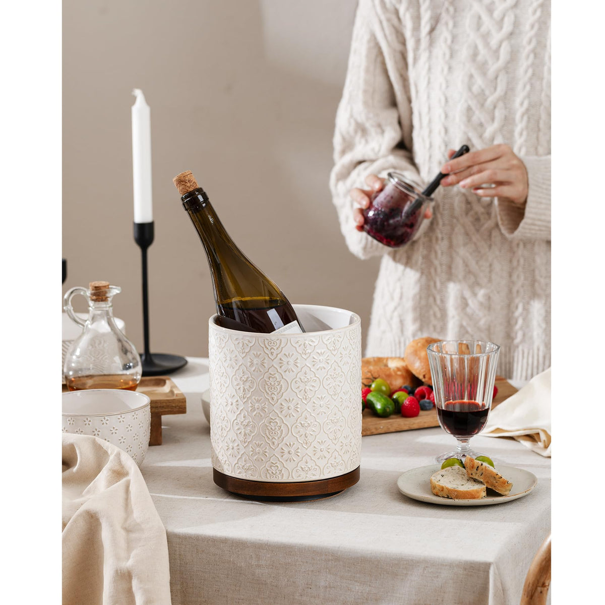 MIKIGEY countertop decor accents add style while organizing kitchen tools