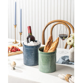 MIKIGEY multi-functional utensil holder doubles as vase or brush container.