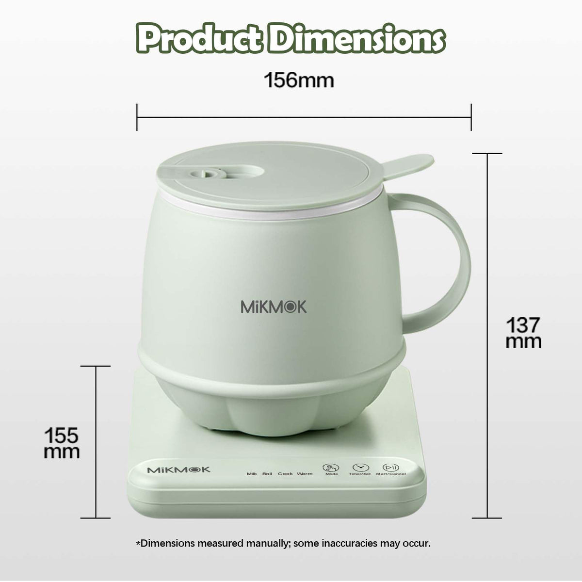 MIKMOK BPA-free construction offers worry-free daily use at home or office