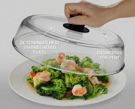 Mikro Innovations borosilicate glass lid for safe, chemical-free food contact