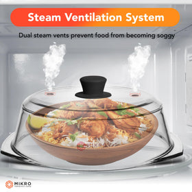 Mikro Innovations silicone handle stays cool during microwaving