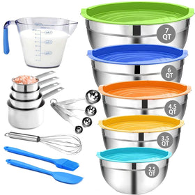 MIKULA mixing bowls set front view for versatile kitchen prep