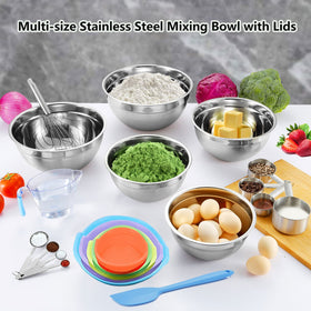 MIKULA nesting bowls stacked for compact storage